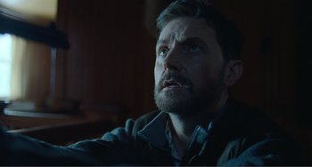 Movie still from “The Lodge” (2019), directed by Severin Fiala – Close Up shot, Low angle