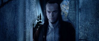 Movie still from “The Lord of the Rings: The Two Towers” (2002), directed by Peter Jackson – A person wearing a costume; Close Up shot, Low angle