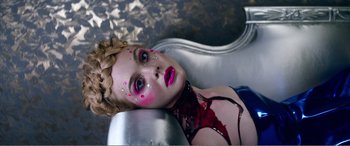 Movie still from “The Neon Demon” (2016), directed by Nicolas Winding Refn – Close Up shot, Overhead angle