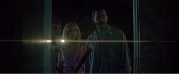 Movie still from “The Neon Demon” (2016), directed by Nicolas Winding Refn – Medium shot, Over the shoulder angle