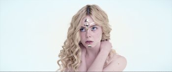 Movie still from “The Neon Demon” (2016), directed by Nicolas Winding Refn – Close Up shot, Overhead angle