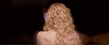 Movie still from “The Neon Demon” (2016), directed by Nicolas Winding Refn – Close Up shot, Over the shoulder angle