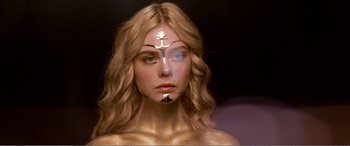 Movie still from “The Neon Demon” (2016), directed by Nicolas Winding Refn – Close Up shot, Overhead angle