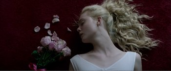 Movie still from “The Neon Demon” (2016), directed by Nicolas Winding Refn – Close Up shot, Overhead angle