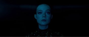 Movie still from “The Neon Demon” (2016), directed by Nicolas Winding Refn – Close Up shot, Low angle
