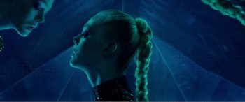 Movie still from “The Neon Demon” (2016), directed by Nicolas Winding Refn – Close Up shot, Low angle
