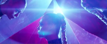 Movie still from “The Neon Demon” (2016), directed by Nicolas Winding Refn – Close Up shot, Low angle