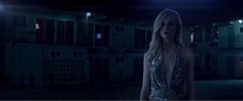 Movie still from “The Neon Demon” (2016), directed by Nicolas Winding Refn – Medium shot, Low angle