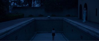 Movie still from “The Neon Demon” (2016), directed by Nicolas Winding Refn – Extreme Wide shot, High angle