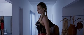 Movie still from “The Neon Demon” (2016), directed by Nicolas Winding Refn – Medium shot, Low angle