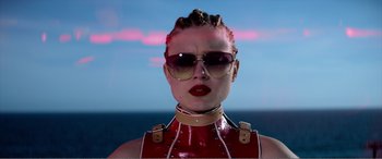 Movie still from “The Neon Demon” (2016), directed by Nicolas Winding Refn – Close Up shot, Low angle