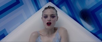 Movie still from “The Neon Demon” (2016), directed by Nicolas Winding Refn – Close Up shot, Overhead angle