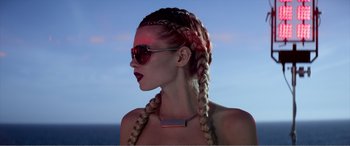 Movie still from “The Neon Demon” (2016), directed by Nicolas Winding Refn – Close Up shot, Low angle