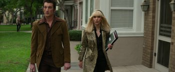 Movie still from “The Offer” (2022), directed by Dexter Fletcher – Medium shot, Low angle