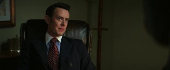 Movie still from “The Offer” (2022), directed by Dexter Fletcher – Close Up shot, Low angle