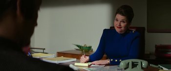 Movie still from “The Offer” (2022), directed by Dexter Fletcher – Medium shot, Over the shoulder angle