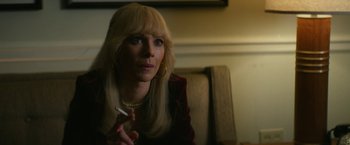 Movie still from “The Offer” (2022), directed by Dexter Fletcher – Close Up shot, Over the shoulder angle