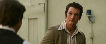 Movie still from “The Offer” (2022), directed by Dexter Fletcher – Close Up shot, Low angle