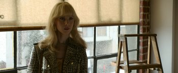 Movie still from “The Offer” (2022), directed by Dexter Fletcher – Close Up shot, Over the shoulder angle