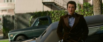 Movie still from “The Offer” (2022), directed by Dexter Fletcher – Medium shot, Over the shoulder angle