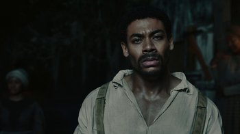 Movie still from “The Underground Railroad” (2021), directed by Barry Jenkins – Close Up shot, High angle