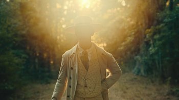 Movie still from “The Underground Railroad” (2021), directed by Barry Jenkins – Medium shot, Low angle