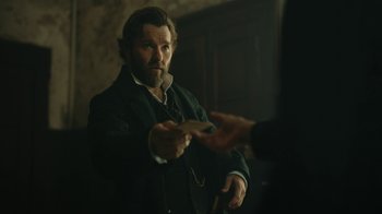 Movie still from “The Underground Railroad” (2021), directed by Barry Jenkins – Close Up shot, Over the shoulder angle