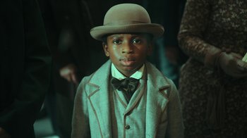 Movie still from “The Underground Railroad” (2021), directed by Barry Jenkins – Close Up shot, High angle