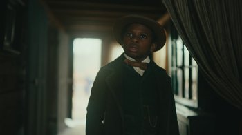 Movie still from “The Underground Railroad” (2021), directed by Barry Jenkins – Close Up shot, High angle