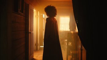 Movie still from “The Underground Railroad” (2021), directed by Barry Jenkins – Wide shot, Over the shoulder angle