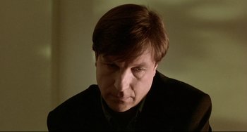 Movie still from “Three Colors: Blue” (1993), directed by Krzysztof Kieslowski – Close Up shot, Low angle