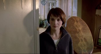 Movie still from “Three Colors: Blue” (1993), directed by Krzysztof Kieslowski – Close Up shot, Over the shoulder angle