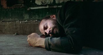 Movie still from “Three Colors: Blue” (1993), directed by Krzysztof Kieslowski – Close Up shot, Overhead angle