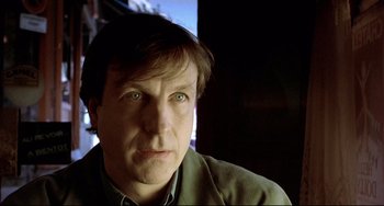 Movie still from “Three Colors: Blue” (1993), directed by Krzysztof Kieslowski – Close Up shot, Low angle