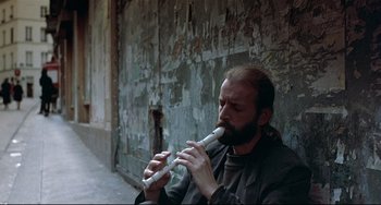 Movie still from “Three Colors: Blue” (1993), directed by Krzysztof Kieslowski – Close Up shot, Low angle