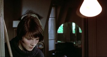 Movie still from “Three Colors: Blue” (1993), directed by Krzysztof Kieslowski – Close Up shot, Low angle