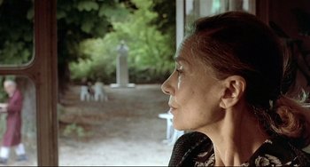 Movie still from “Three Colors: Blue” (1993), directed by Krzysztof Kieslowski – Close Up shot, Over the shoulder angle