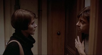 Movie still from “Three Colors: Blue” (1993), directed by Krzysztof Kieslowski – Close Up shot, Over the shoulder angle