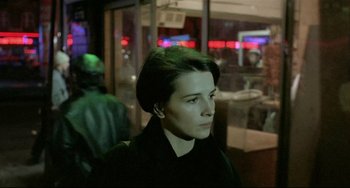Movie still from “Three Colors: Blue” (1993), directed by Krzysztof Kieslowski – Close Up shot, Over the shoulder angle