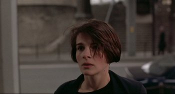 Movie still from “Three Colors: Blue” (1993), directed by Krzysztof Kieslowski – Close Up shot, Over the shoulder angle