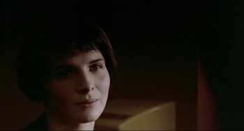 Movie still from “Three Colors: Blue” (1993), directed by Krzysztof Kieslowski – Close Up shot, Low angle