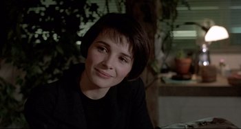 Movie still from “Three Colors: Blue” (1993), directed by Krzysztof Kieslowski – Close Up shot, Over the shoulder angle