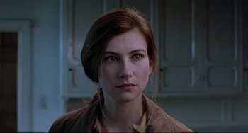 Movie still from “Three Colors: Blue” (1993), directed by Krzysztof Kieslowski – Close Up shot, Over the shoulder angle