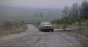 Movie still from “Three Colors: White” (1994), directed by Krzysztof Kieslowski – Extreme Wide shot, High angle