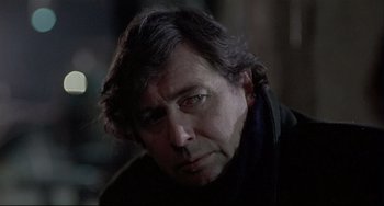 Movie still from “Three Colors: White” (1994), directed by Krzysztof Kieslowski – Close Up shot, Over the shoulder angle