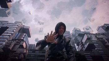 Movie still from “Unknown T - Hocus Pocus” (2024), directed by Felix Brady – Wide shot, Low angle