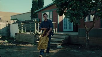 Movie still from “The Rolling Stones - Mess It Up” (2024), directed by Calmatic – Wide shot, Low angle