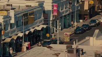 Movie still from “The Rolling Stones - Mess It Up” (2024), directed by Calmatic – Extreme Wide shot, High angle