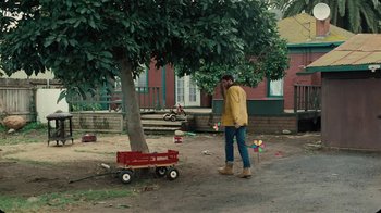 Movie still from “The Rolling Stones - Mess It Up” (2024), directed by Calmatic – Wide shot, High angle