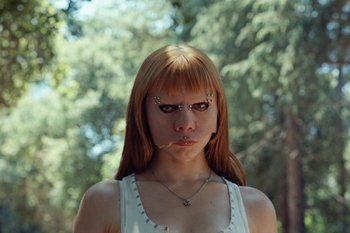 Movie still from “The Kid Laroi - Bleed” (2023), directed by Ramez Silyan – Close Up shot, Low angle